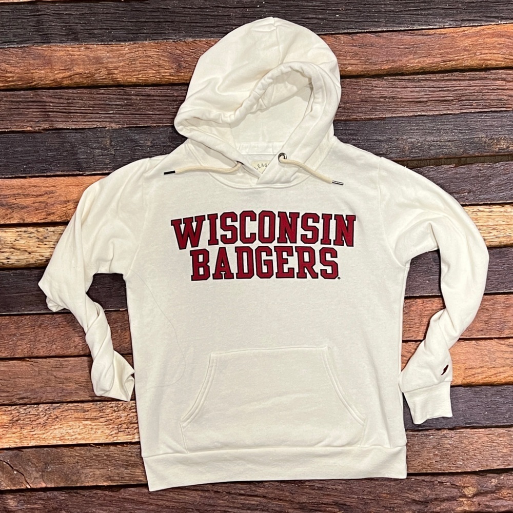 Wisconsin Badgers NCAA Collegiate Womens Pullover Jumper League Sweatshirt